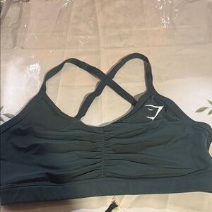 Gymshark dark green Sports Bra